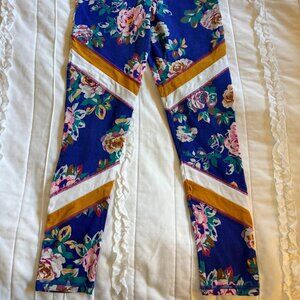 Matilda Jane Clothing Girls Size 12 EUC Four Square Leggings